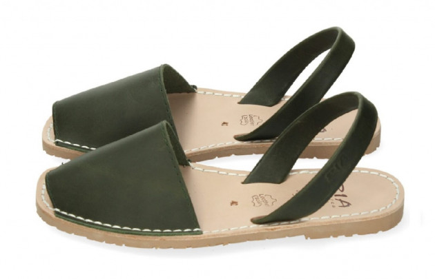 Avarca Menorquina Ria hombre piel kaki - 3