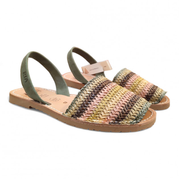 Avarcas Menorquinas Ria multicolor kaki - 1