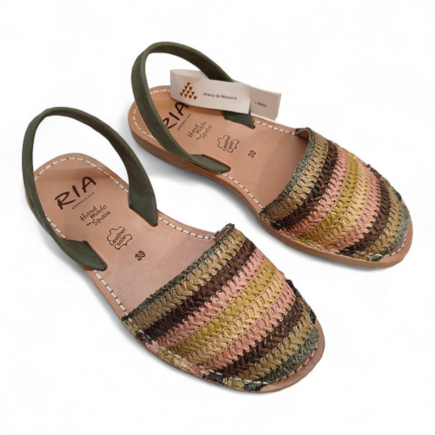 Avarcas Menorquinas Ria multicolor kaki - 3