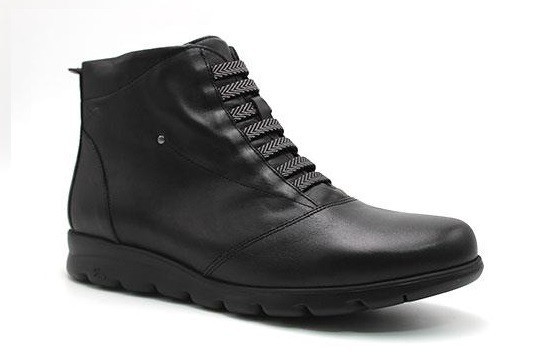Botín Fluchos F0356 plano elásticos negro - 1