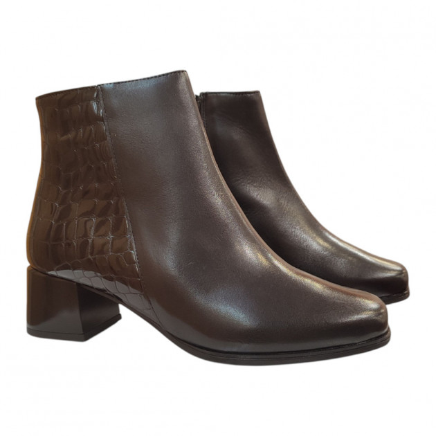 Botines con tacón Pitillos piel negros - 1