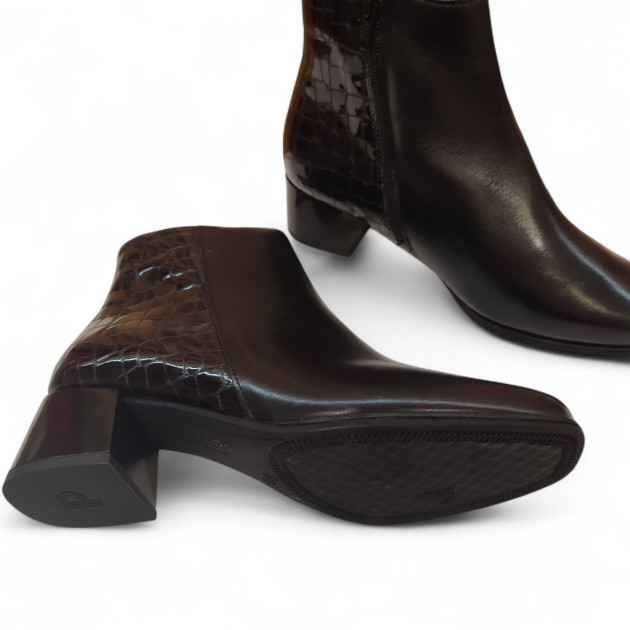 Botines con tacón Pitillos piel negros - 2