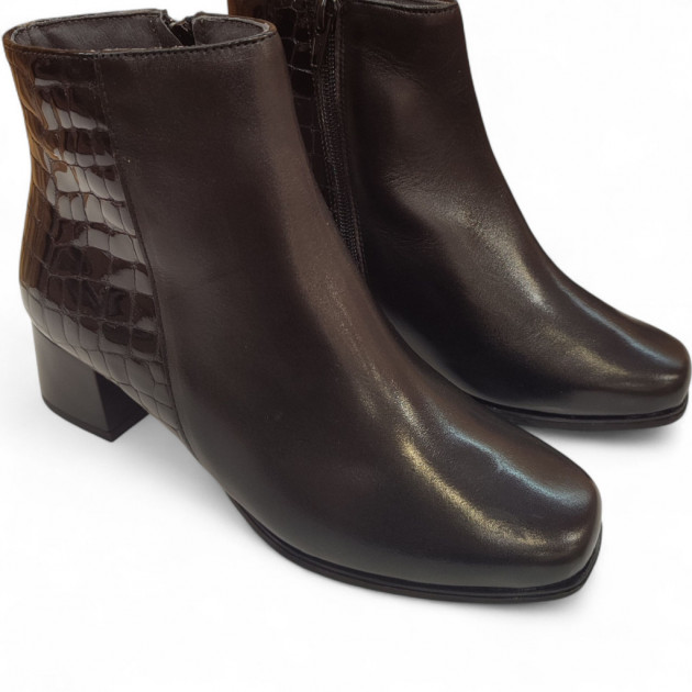 Botines con tacón Pitillos piel negros - 3