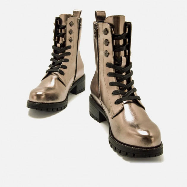 Botines militares metalizados MariaMare New Altea - 3