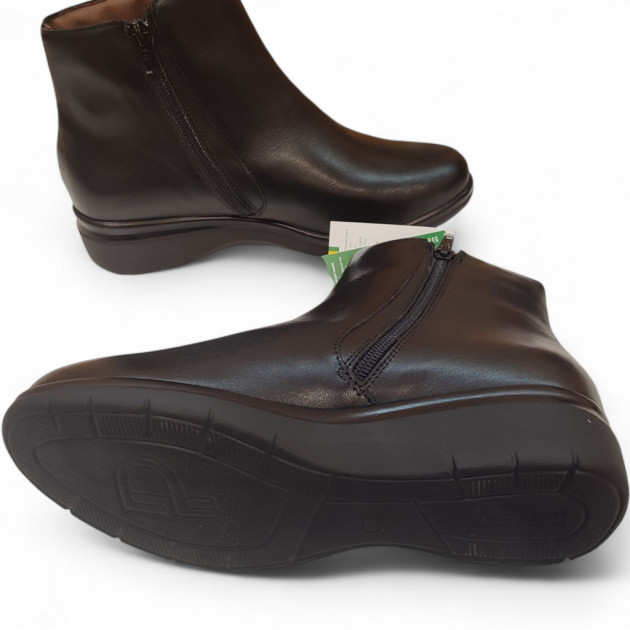 Botines Pitillos negros con cremallera para mujer - 2