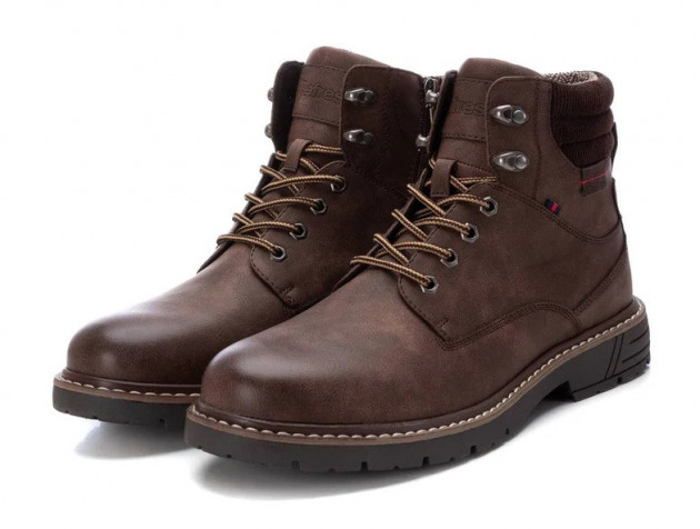 Botines Refresh cordones cremallera marrón - 2