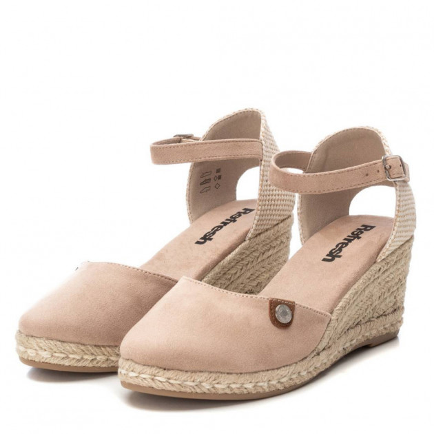 Cuñas beige de esparto altura media muy blandas - 2