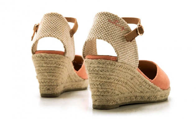 Cuñas esparto Mustang Austen naranja mandarina - 2