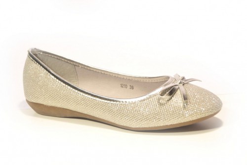 Manoletina cuña plata brillantes - 1