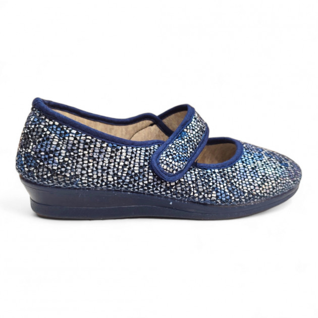 Merceditas tela señora con velcro - 3