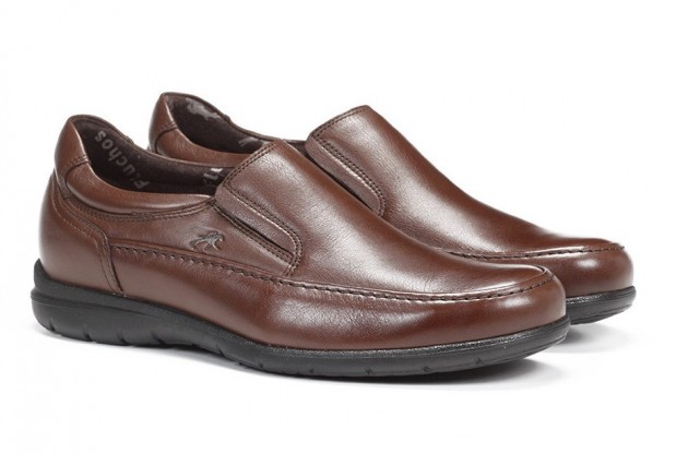 Mocasín Fluchos Luca 8499 piel castaño - 1