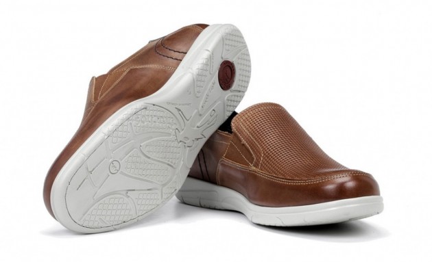 Mocasín picado piel Fluchos F0118 cuero - 2