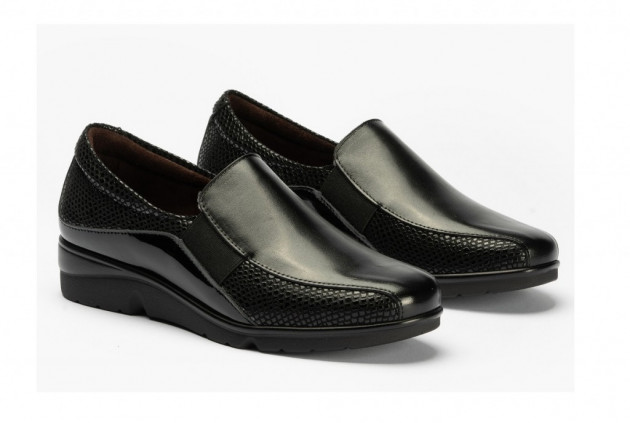 Mocasín piel Pitillos 1602 negro - 1