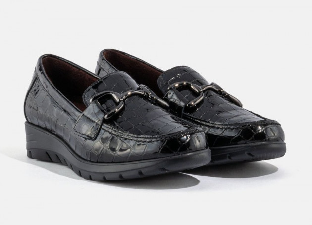 Mocasín Pitillos 2700 piel charol negro - 1