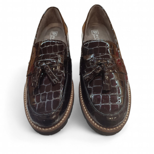 Mocasines Pitillos 10080 piel charol negro - 2