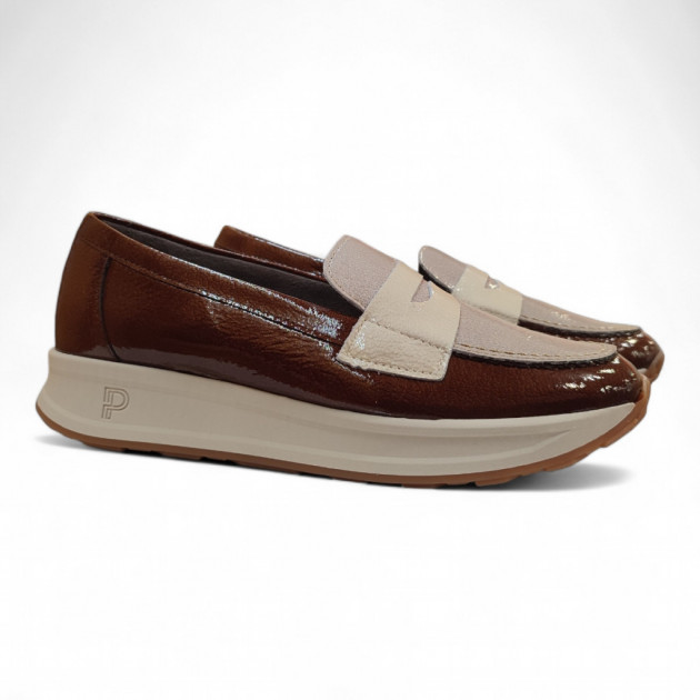 Mocasines Pitillos marrones casuales piel - 1