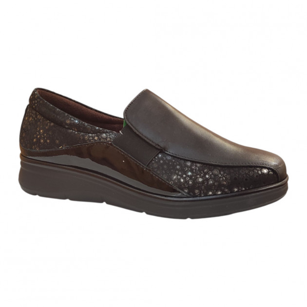 Mocasines Pitillos negros clásicos para mujer - 1