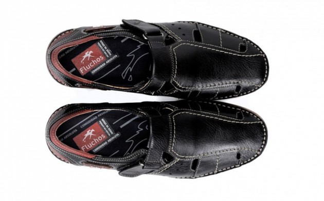 Sandalia piel Fluchos 9882 negro - 3