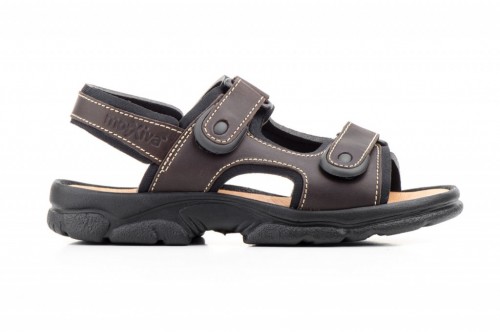 Sandalias velcros piel económicas - 2