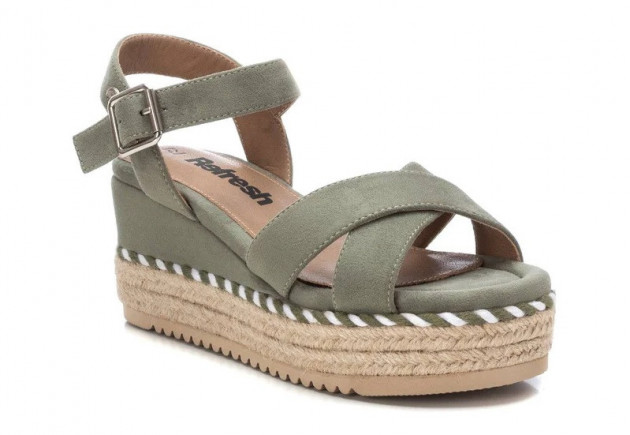 Sandalia Refresh 170587 cuña kaky - 2