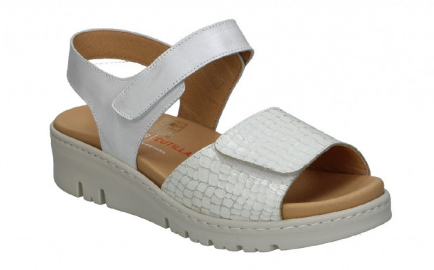 Sandalia velcros Doctor Cutillas piel blanco - 1