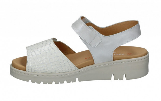 Sandalia velcros Doctor Cutillas piel blanco - 2