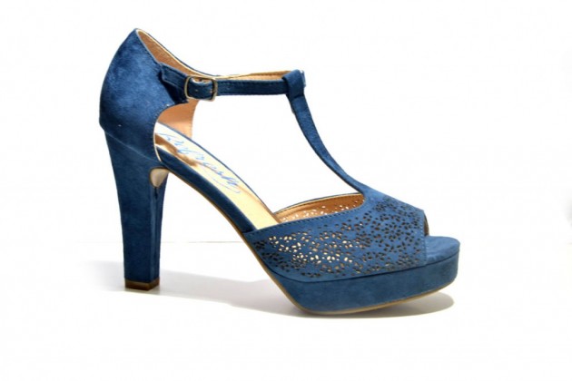 Sandalia vestir Refresh azul jeans - 1