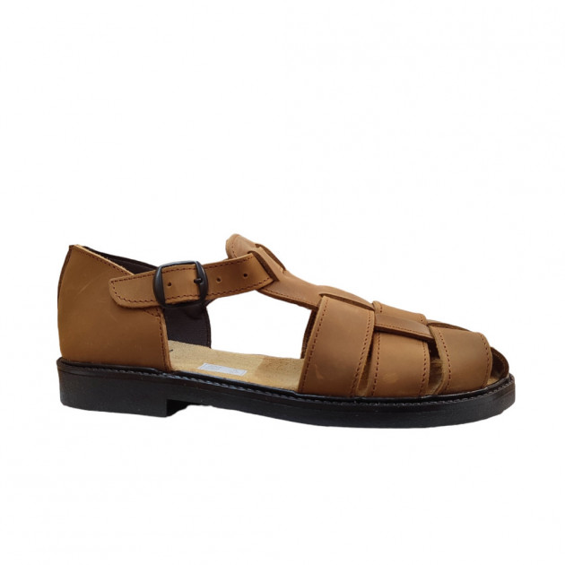 Sandalias clásicas económicas de piel marrones - 2