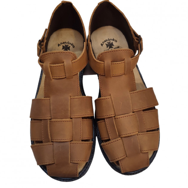 Sandalias clásicas económicas de piel marrones - 3