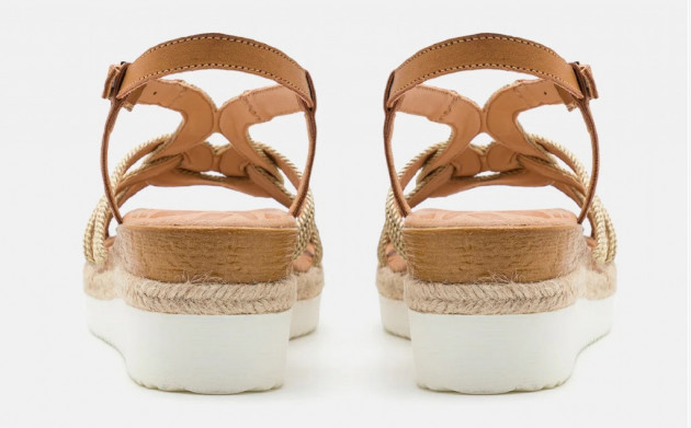 Sandalias cuña Mustang Elif gel piel - 3