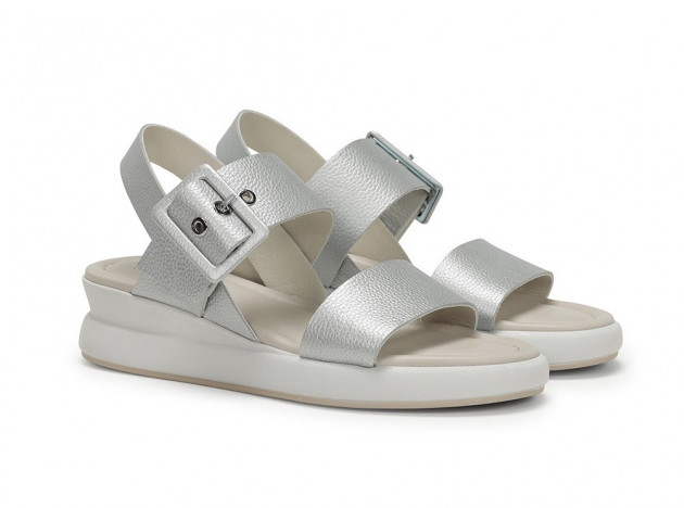 Sandalias Dorking by Fluchos piel plata - 1
