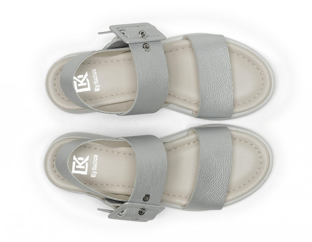Sandalias Dorking by Fluchos piel plata - 2