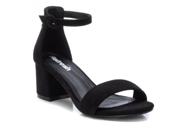 Sandalias fiesta tacón medio Refresh negro - 1
