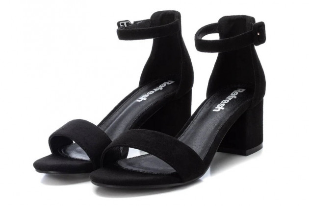 Sandalias fiesta tacón medio Refresh negro - 3