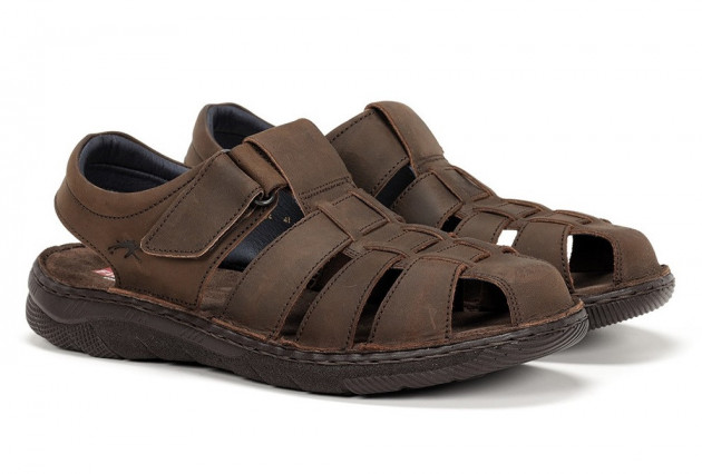 Sandalias Fluchos Keops piel marrón - 1