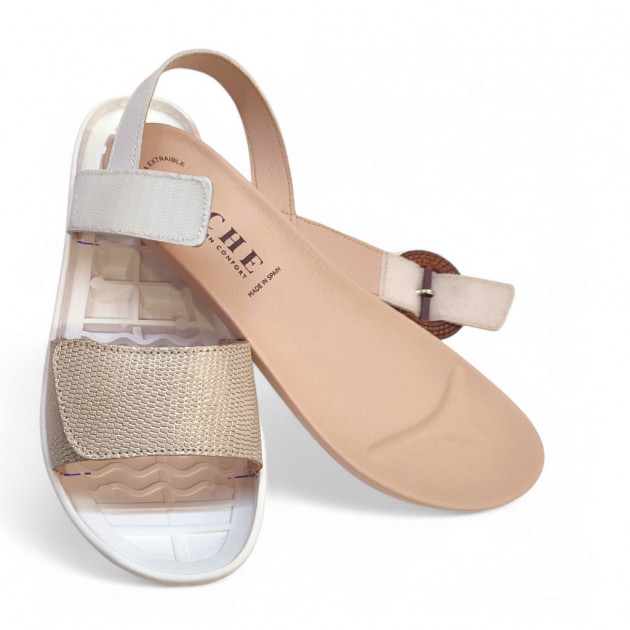 Sandalias modernas para plantillas ortopédicas con velcros - 3