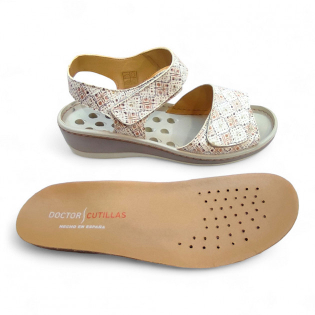 Sandalias Plantillas Extraíbles para ortopédicas Doctor Cutillas piel - 3