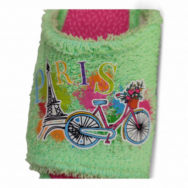 Zapatillas abiertas de verano 'PARIS' verdes - 3