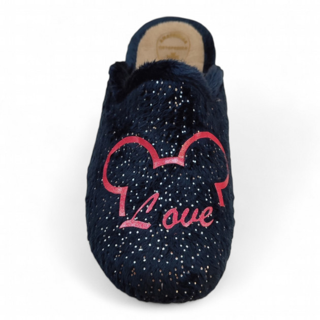 Zapatillas casa anatómicas y ortopédicas económicas azul - 2