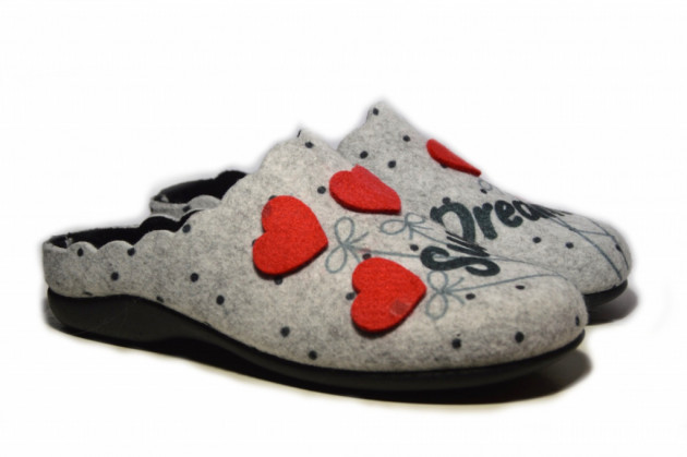Zapatillas casa Andinas gris sweet dreams - 2