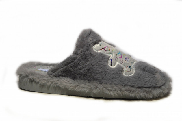 Zapatillas casa Andinas osito gris - 1