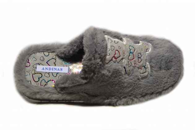 Zapatillas casa Andinas osito gris - 2