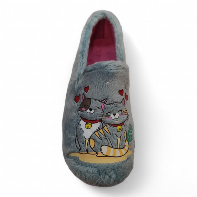 Zapatillas casa cerradas divertidas y económicas gatos - 1