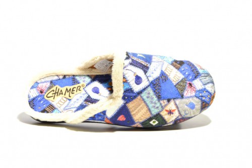 Zapatillas casa destalonadas azul - 2