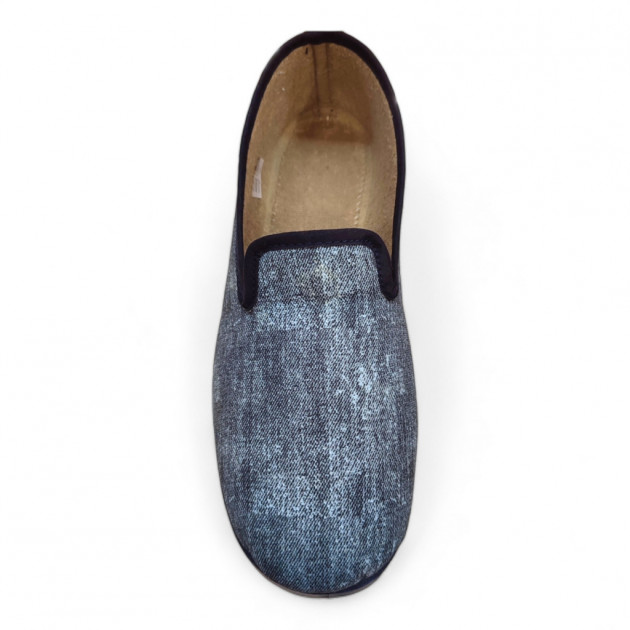 Zapatillas casa hombre cerradas verano azul - 2