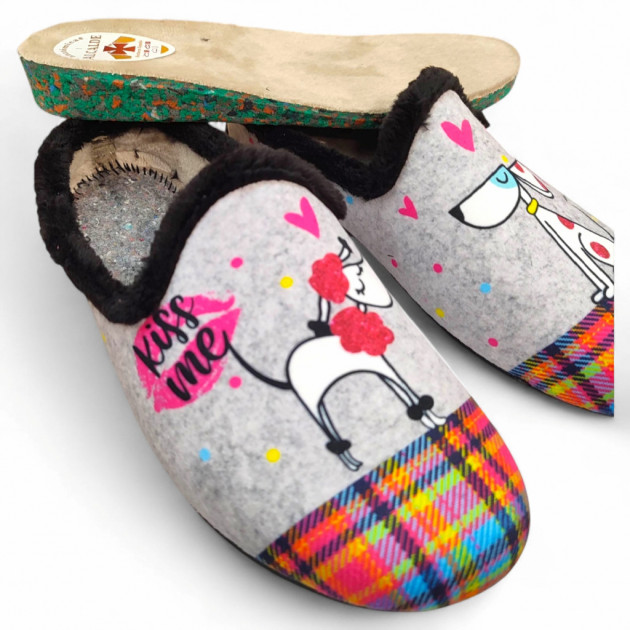 Zapatillas casa plantilla acolchada graciosas perritos - 2