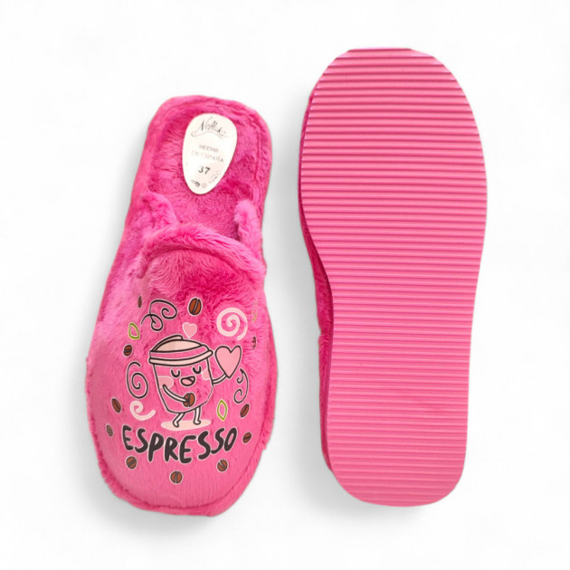 Zapatillas casa Rosa Fuxia espresso económicas para regalar - 2