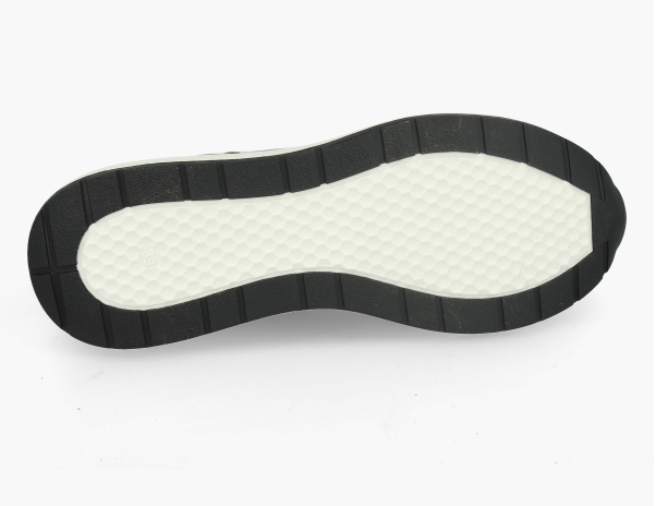 Zapatillas Casual piel negro y oro - 3