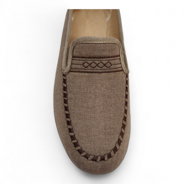 Zapatillas clásicas verano tela suave beige - 2