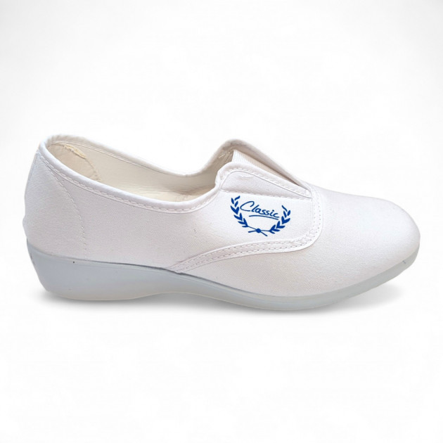 Zapatillas classic aerobic elástico blanco - 3